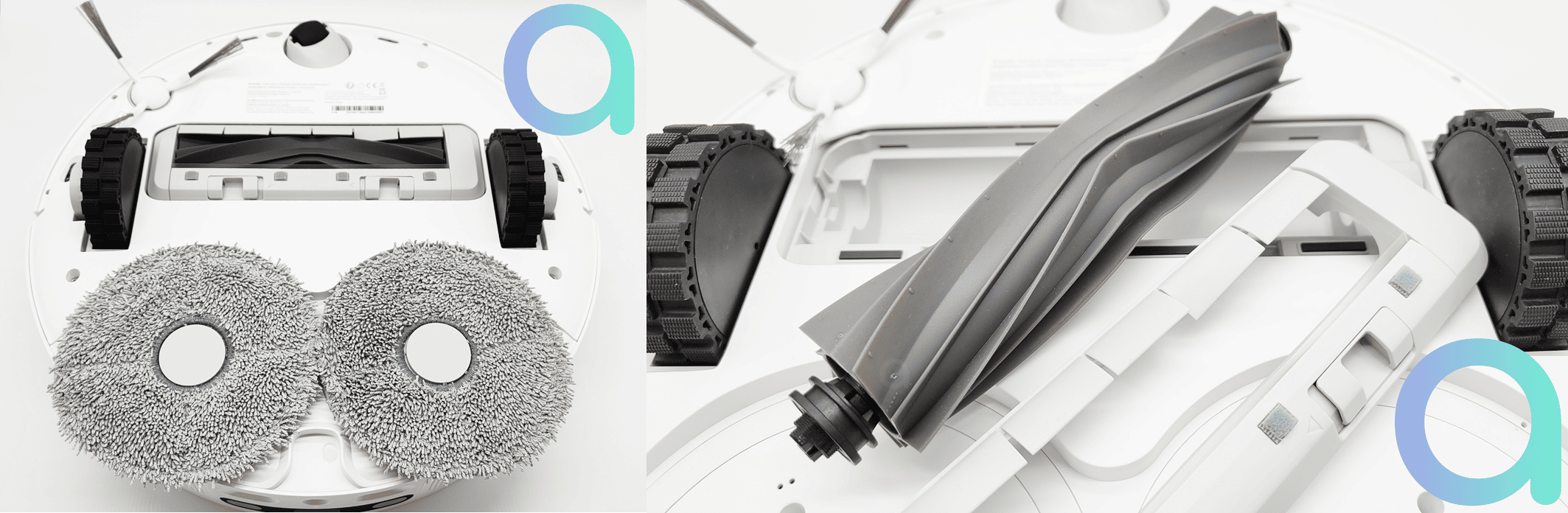 image022 2 brosses rotatives et une brosse centrale en caoutchouc siliconné sont les principaux équipements du DreamBot L10s Ultra